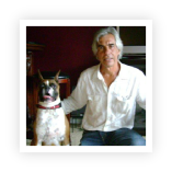 Joe Ramirez, co-founder of Dog Gone Tired Sanctuary and Rescue, and friends.
